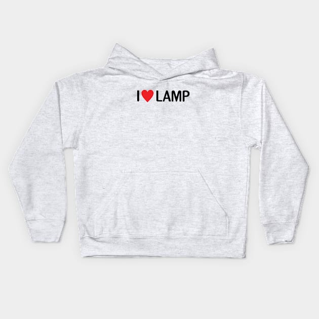 I Love Lamp Kids Hoodie by monkeysoup